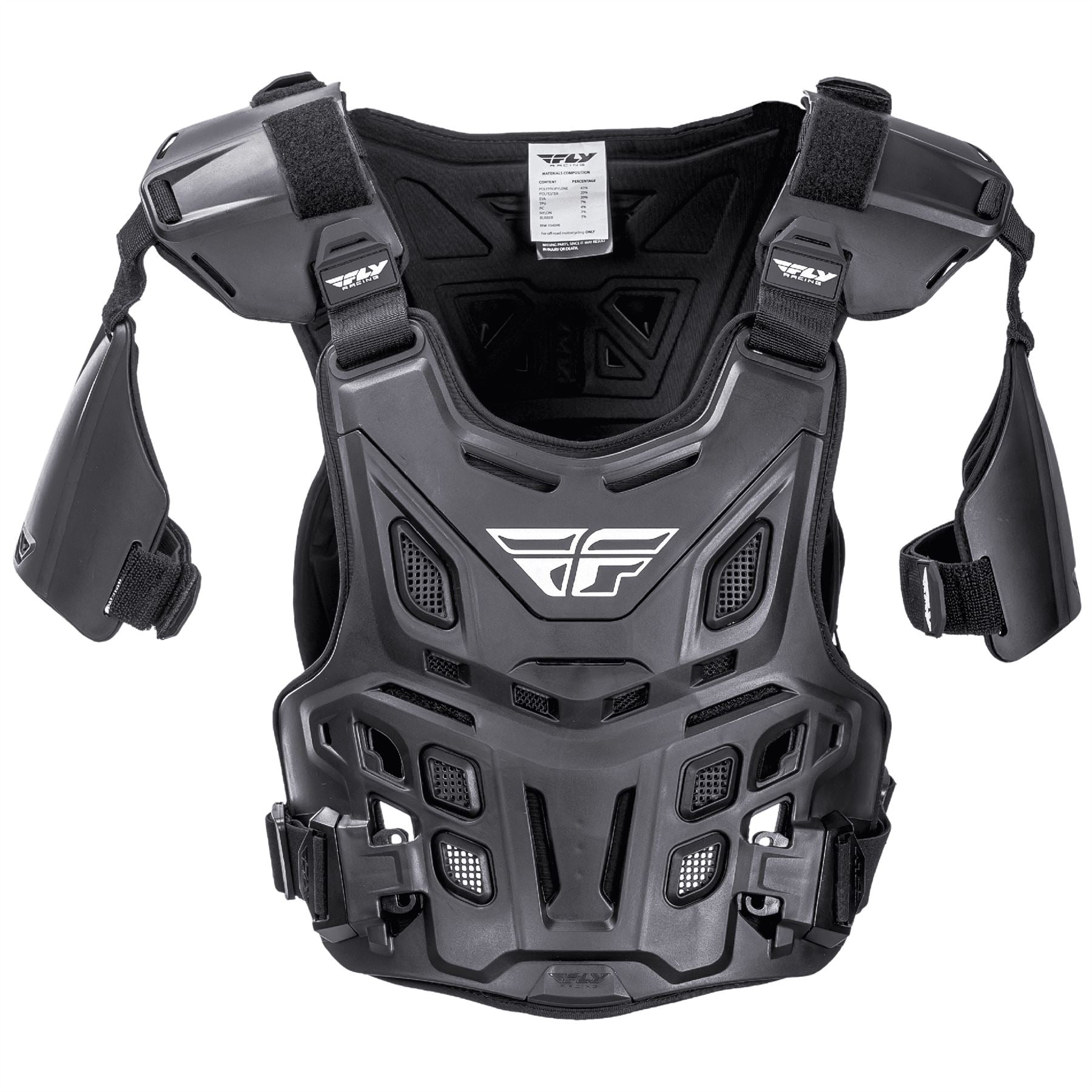 Fly Racing 2025 Motocross Revel Roost Guard Offroad CE Black